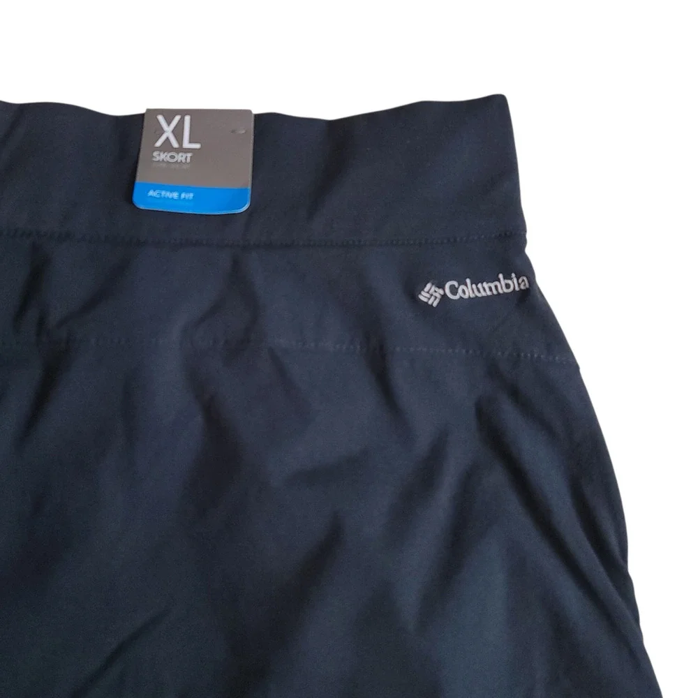 Columbia Active Wear Pull-On Omni Shade Black Skort Size XL